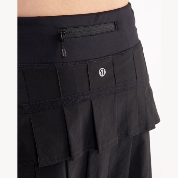 Lululemon Run Black Pace Setter Mini Skirt Size 10 - 2903 - Picture 7 of 14